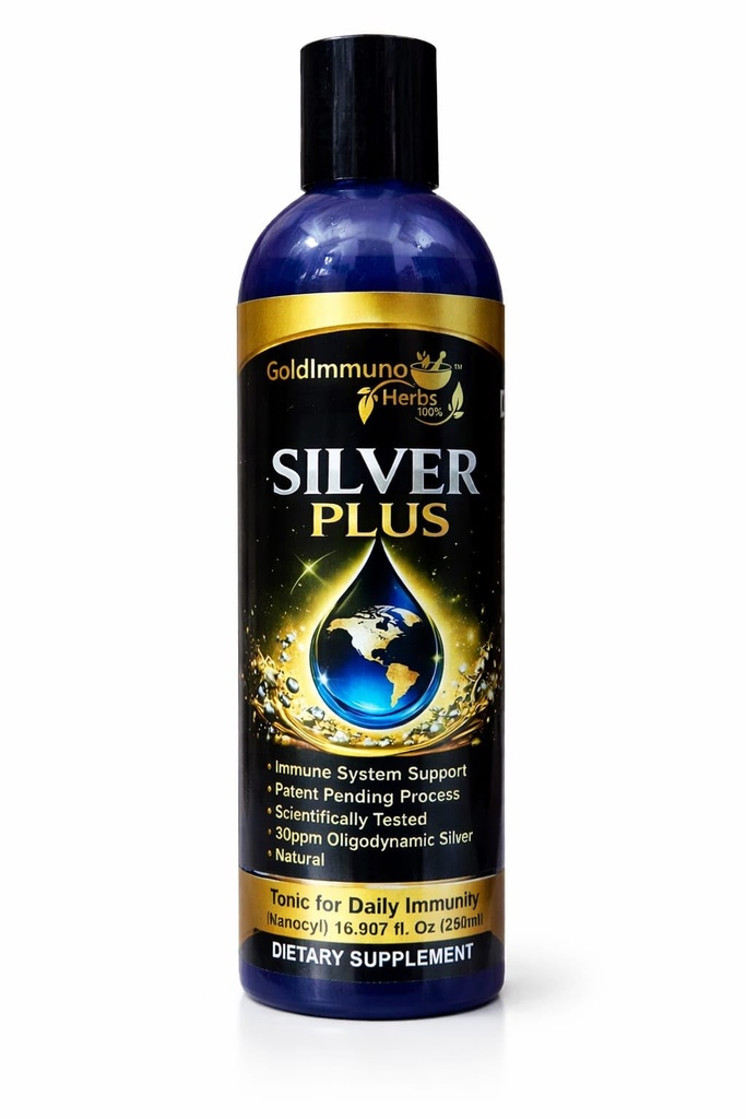 Goldimmuno Nano Silver Liquid 30 PPM (250ml) | Lab Tested Colloidal Silver | Purity Focused Wellness Support | Ultrafine Particles | Daily Use Liquid Supplement