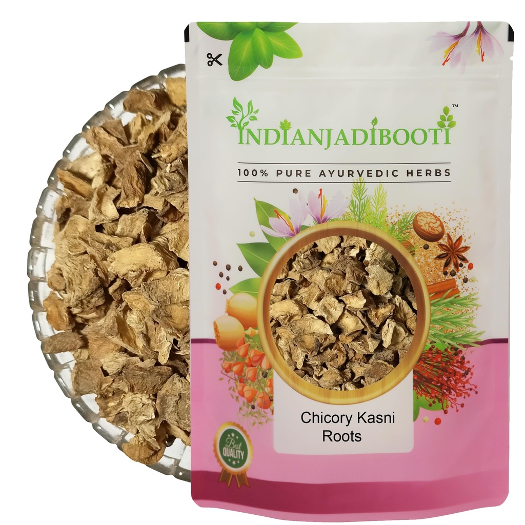 IndianJadiBooti Pure Kasni Jadd (Chicory Root) | Raw Whole Kasani for Hepatic Wellness, Prebiotic Gut Detox & Bitter Liver Tonic | (400 Grams) | Pack Of 3
