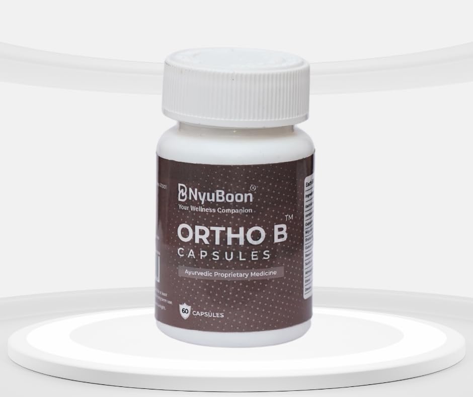 Ortho B Ayurvedic Joint Pain Relief Capsules, 60 Count, Natural Joint Support Supplement