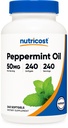 Nutricost Pepermuntolie Softgels (240 SFG) (50 MG) - Glutenvrij, derde partij getest en GGO-vrij