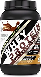 Geweldige spier 100% Wei Proteïnepoeder *Geavanceerde formule met Wei Proteïne Isolaat als primaire Ingrediënt Samen met Ultra Gefilterd Wei Proteïne Concentraat (Chocolaat, 2 lb)