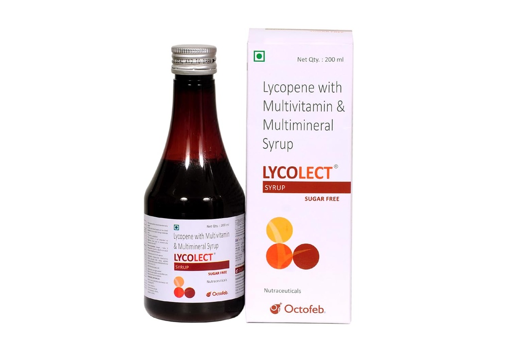 Lycolect® Sugar-Free Lycopene with Multivitamin & Multimineral Syrup | 200ml x 2