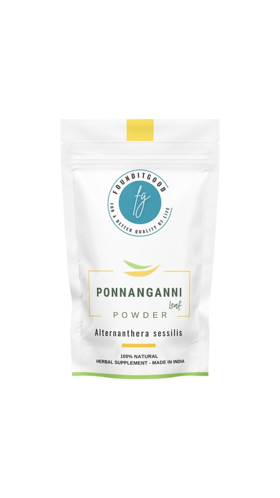 Ponnanganni Leaf Powder (Sessile joyweed) – Holistic Health Supplement for Eye, Skin, Bone, and Immune Wellness | Natural Detox Aid | 200g