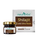 Neuherbs Shilajit Gold Ultra Resin 20g | Himalayan Shilajit with Ashwagandha, Gokshura, Saffron, Swarna Bhasma & Trikatu | Energy, Stamina & Strength Support | Natural Vitality & Performance Booster | Lab Tested, No Heavy Metals