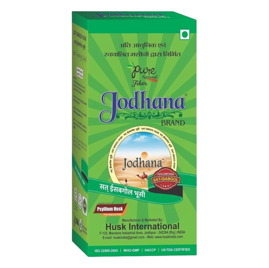 Psyllium Husk 200g (Sat-Isabgol) | 100% Natural Soluble Fiber Supplement | Supports Gut Health & Regular Bowel Movements