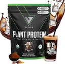Vedge Poudre de protéines végétaliennes - Poudre de protéines végétales avec du pois, de la citrouille et du tournesol - USDA Organic, Amino Acides, Sans produits laitiers, Sans gluten, Sans soja, Keto, Non OGM - Latte Brew Cold - 20 portions