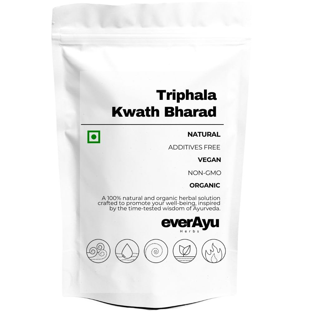 Triphala Kwath Bharad Whole | Trifala Kwatha Churna | Haritaki Bibhitaki Amla Blend | Traditional Ayurvedic Herbal Mix