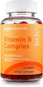 Elementen - B-complex, ondersteunt Immuun en normaal energiemetabolisme, 70 Gummies, 70-dagen levering, Veganistisch, volwassen, niet-GMO (voorheen Rev.)