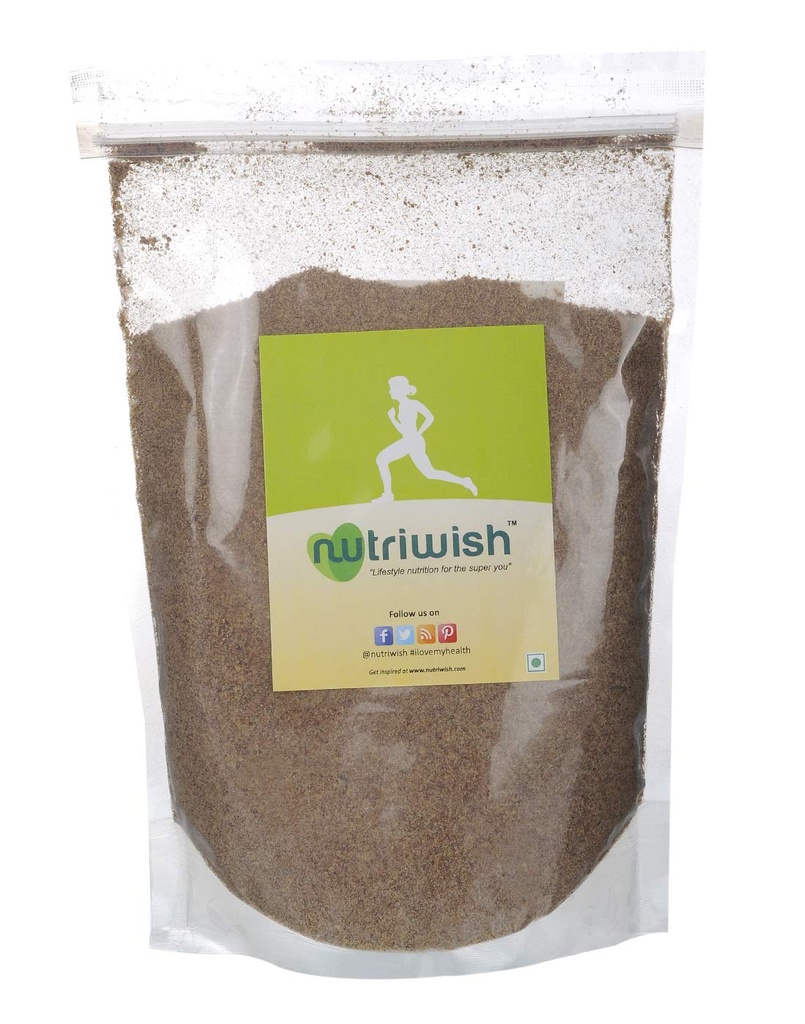 Nutriwish Flax seed powder, 1 Kg | Alsi Powder | Rich in Fiber |