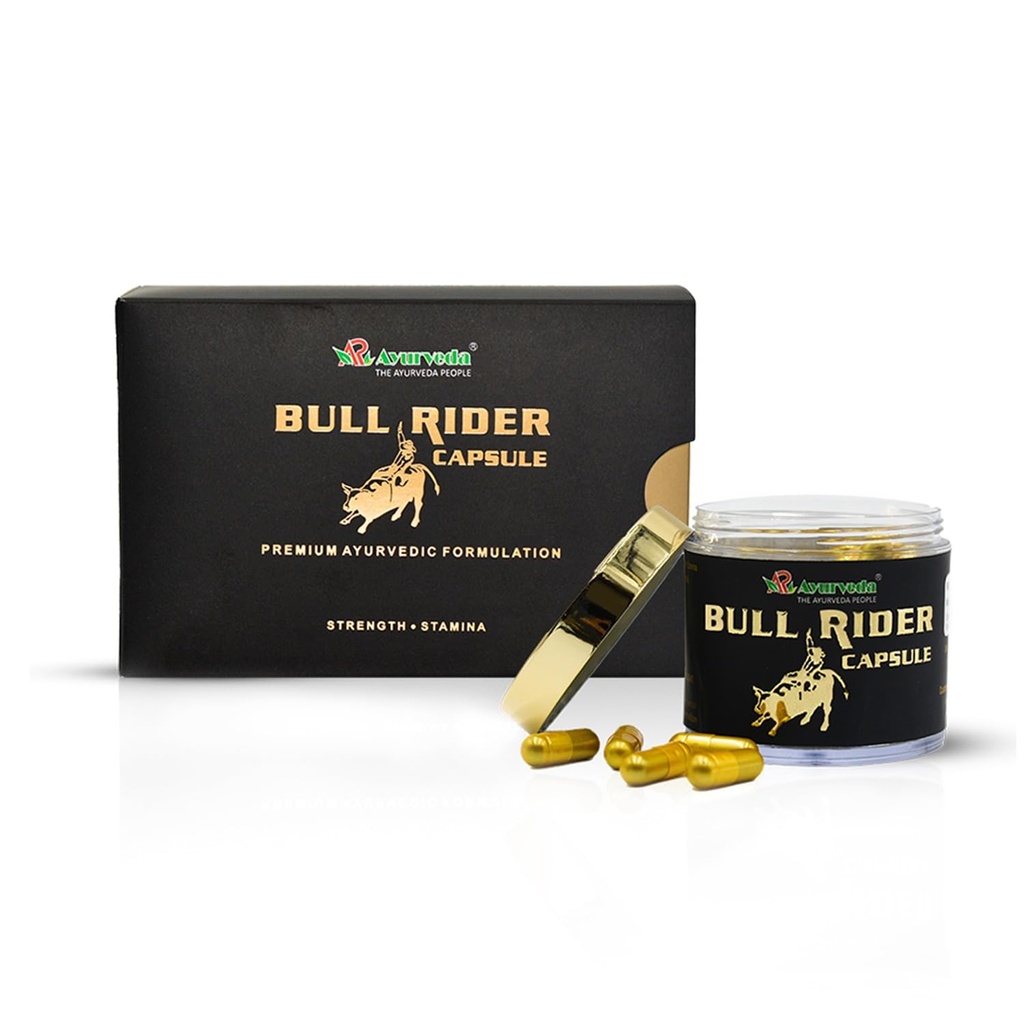 A R Ayurveda Bull Rider Herbal Capsules, Pack of 60