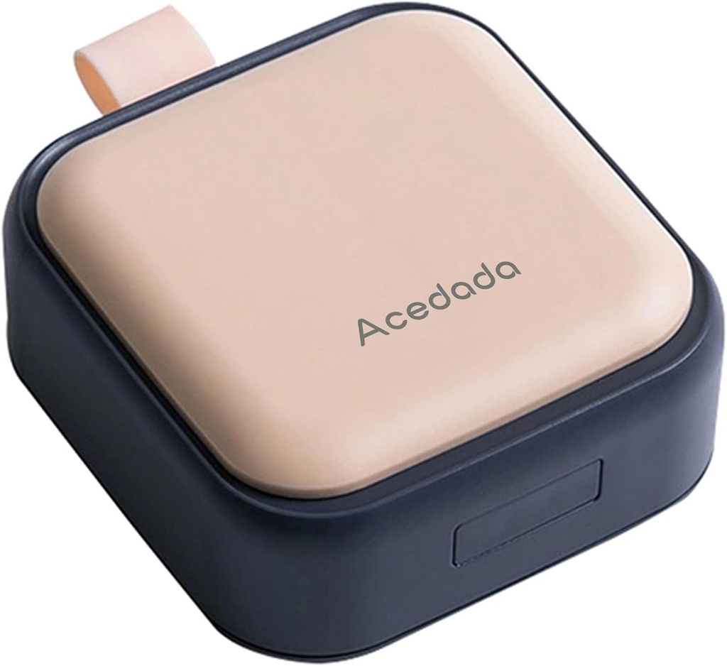 Kleine pil geval, schattige pil Box - Acedada Travel Daily Pillen Organizer, Portable Pretty Pillen Container voor Purse Pocket, Compact Medicine houder voor vitamines, Visolie, Supplementen, Roze