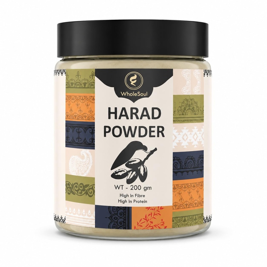 WholeSoul Harad Powder 200g | Haritaki Fruit (Terminalia Chebula) | High in Fibre & Protein | Traditional Ayurvedic Herb for Daily Wellness, Digestive Support