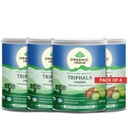 A TATA Product - Organic India Triphala Powder, 100g (Pack of 4), Aids gut health, Digestion support, Certified Organic, No added fillers or chemicals