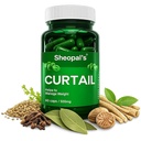 Sheopals Curtail Ayurvedic Capsules for Healthy Weight Management | Herbal Formula with Triphala, Ajwain, Punarnava, Ashwagandha, Jaiphal, Tejpatta & Lavang | Digestive & Metabolism Support | 60 Capsules