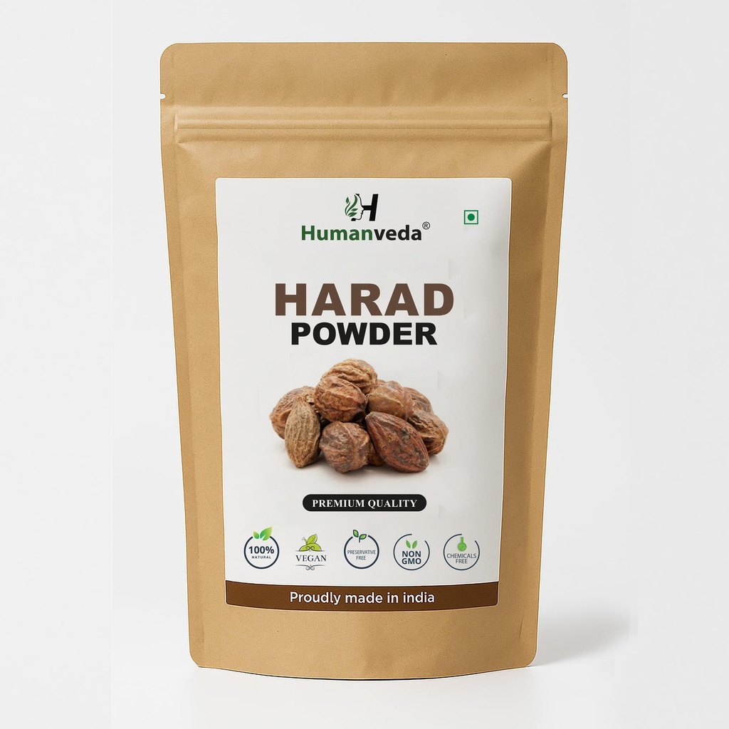 Natural Harad Powder (Haritaki) | 100Gm Ayurvedic for Daily Wellness Triphala Ingredient Herbal Supplement Antioxidant Rich Traditional Herb | Color Cream | Size 100Gm