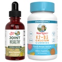MaryRuth Organics Joint Health Liquid Drops & Vitamine K2+D3 Gummies (Peach Mango and Apricot) ► Étiquette Projet Vérifié ► Vitamines pour le calcium, les articulations et le soutien osseux