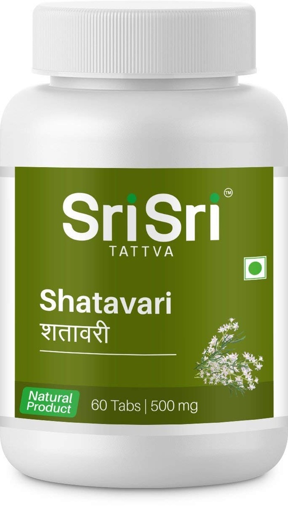 Sri Sri TATTVA shuddhta ka naam Shatavari, 60Tabs | 500Mg (Pack Of 2)