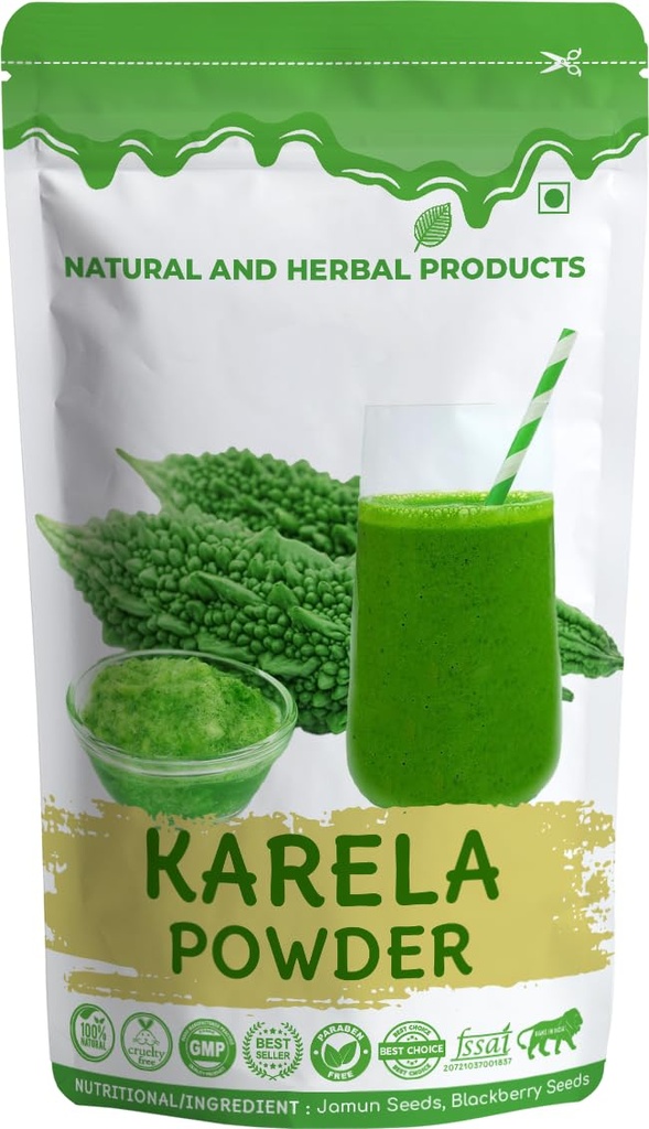 Pure Karela Powder – 100g | 100% Natural Bitter Gourd (Momordica charantia) | Supports Blood Sugar Management, Liver Health & Digestion | Rich in Antioxidants & Nutrients Constipation