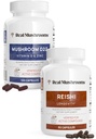 Real Paddestoelen Vitamine D2, Zink (120ct) en Reishi 415 (90ct) Bundel met Chaga - Natuurlijke ondersteuning voor Immuniteit, Betere Slaap en Ontspannen - Veganistisch, Glutenvrij, Niet-GMO, Biologische Paddestoelen Extracten