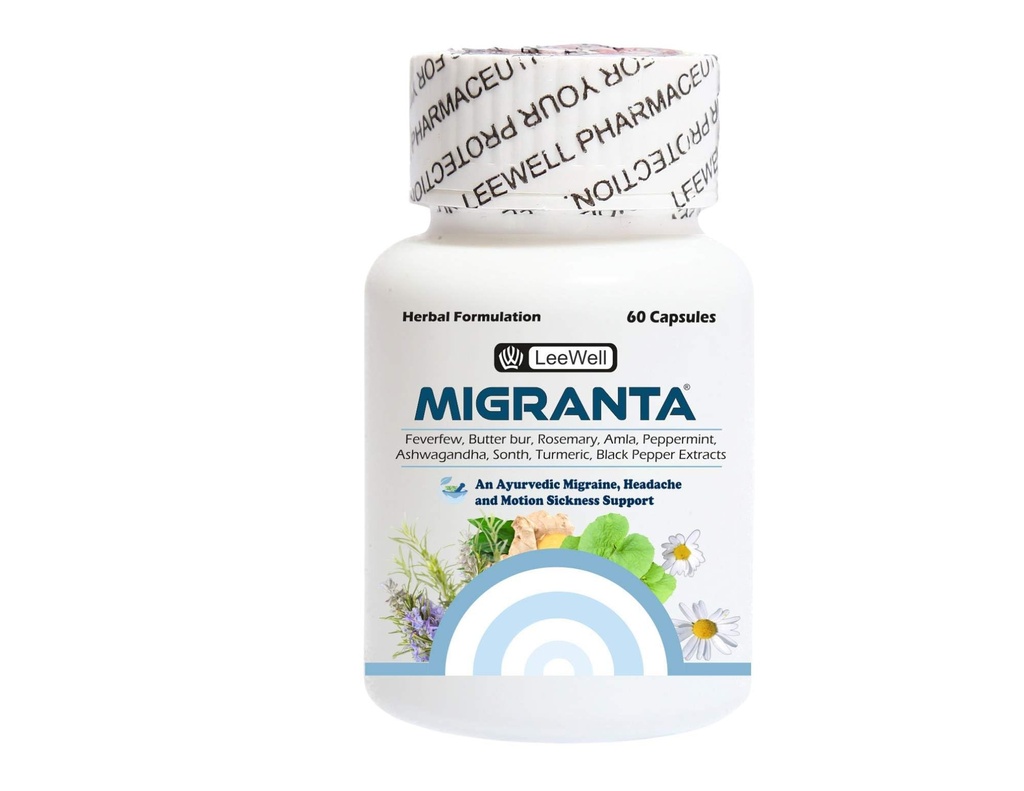 (LeeWell) Ayurvedic Migraine & Headache Relief, 60 Capsules