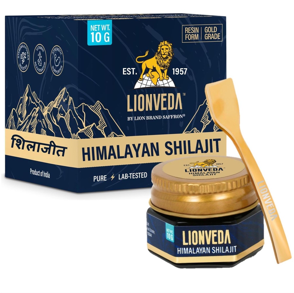 Original Himalayan Shilajit/Shilajeet Resin 10g | For Stamina, Endurance, Energy, Improved Health & Vitality | 20 Servings | 100% Ayurvedic | Certified Gold Grade 100% Pure Shilajit Resin