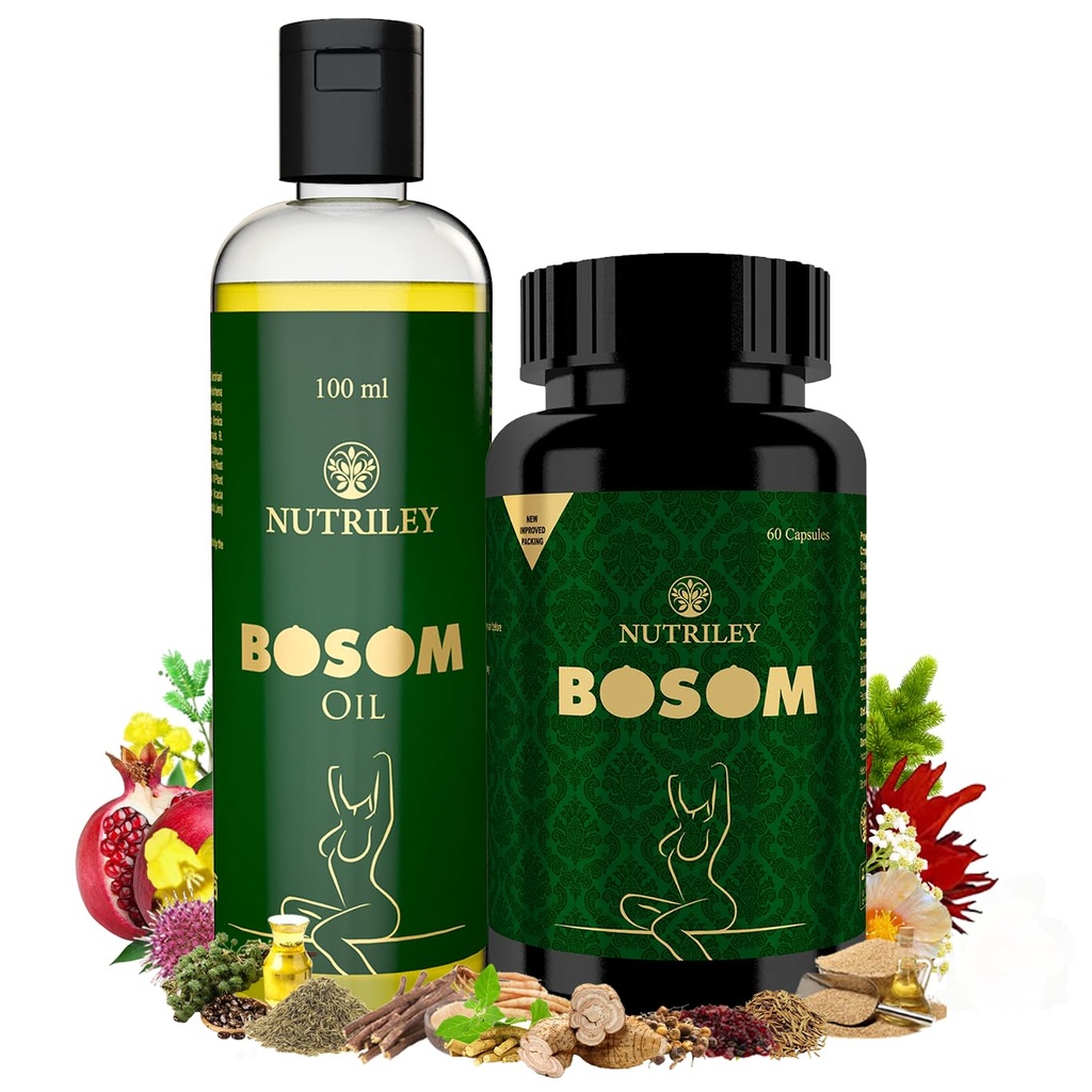 Nutriley Ayurvedic Capsules & Oil For Women (60 Capsules + 100 ML Oil)