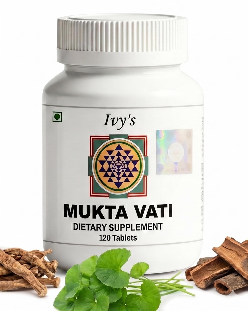 Ivy's Mukta Vati Kruidentabletten - Ayurvedische Formule