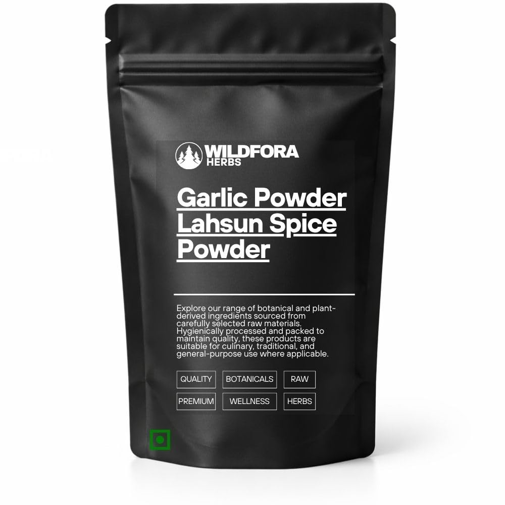 Garlic Powder (लहसुन चूर्ण) | Lahsun Churna | Allium Sativum | Natural Indian Cooking Ingredient & Spice Powder 200 Gms