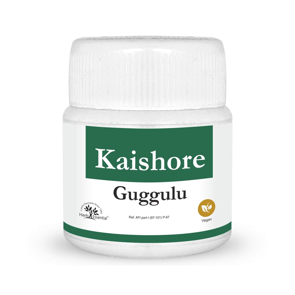 Herb Essential Kaishore Guggulu 60 Tablets, Ayurvedic Formula for Digestion