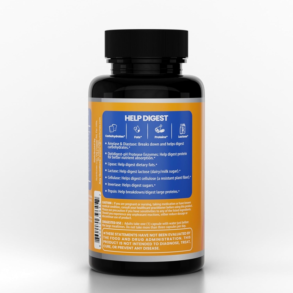 All-in-One Multi Enzyme Digestieve Enzymen Supplement 