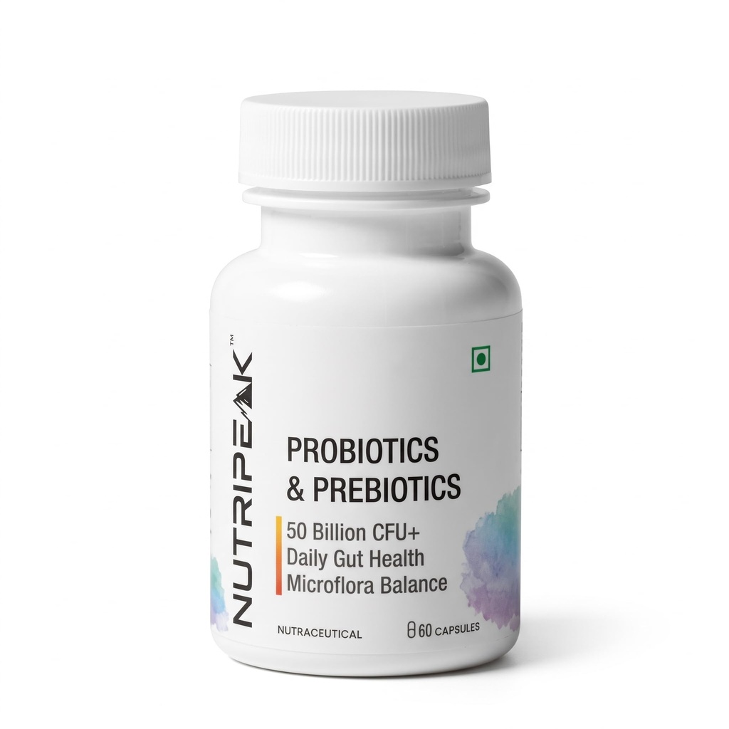 Probiotics & Prebiotics 50 Billion CFU+, 11 Strains, 60 Veg Capsules, Daily Gut Health & Microflora Support