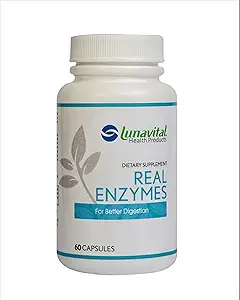 Echte enzymen, 60 capsules, voedingssupplement voor betere spijsvertering