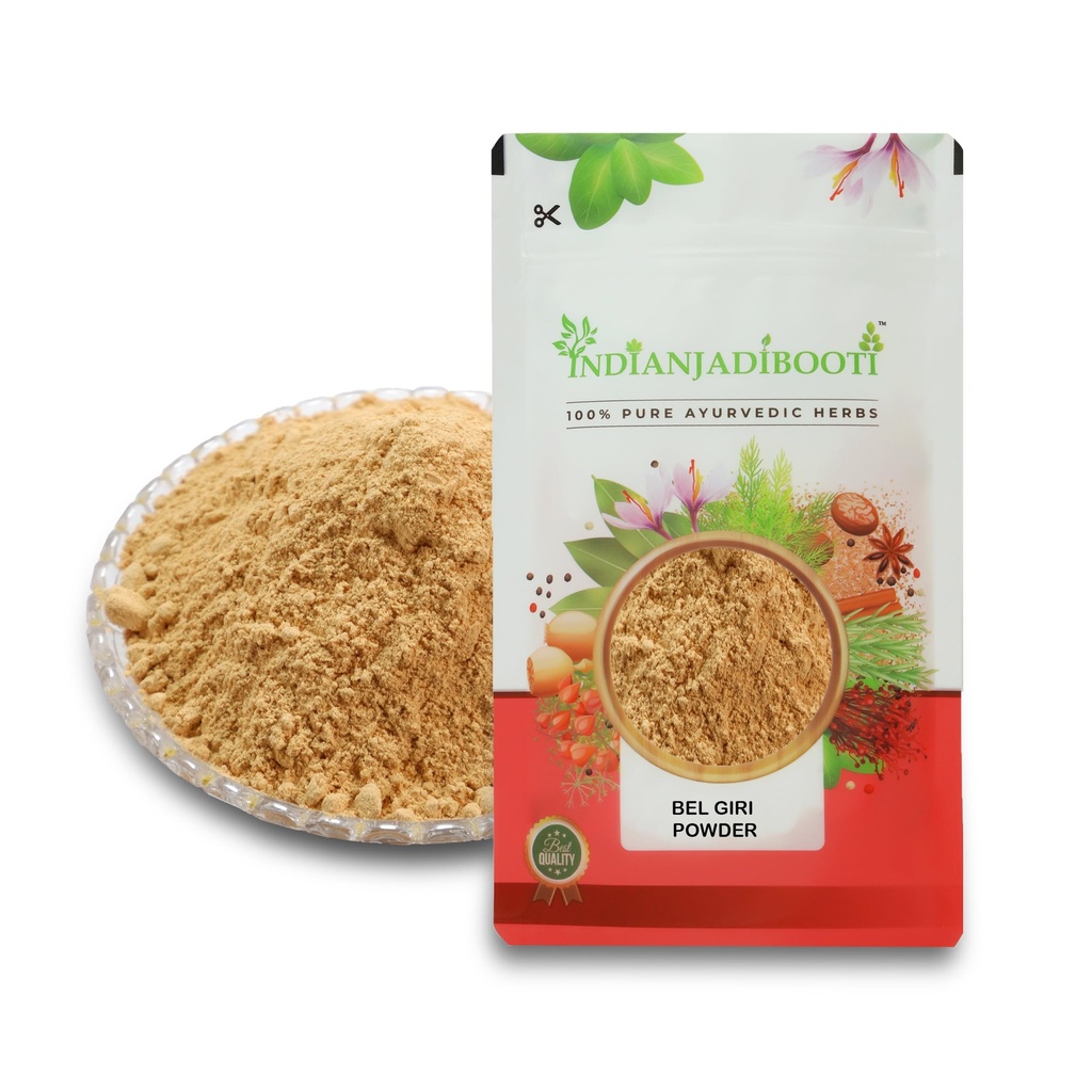 IndianJadiBooti Bael Pulp Powder | Stone Apple (Aegle Marmelos) | Natural Gut Cooler & Digestion Regulator | Ideal for Summer Sharbat, IBS & Stomach Acid | Wood Apple Fruit | 100g Pack of 2