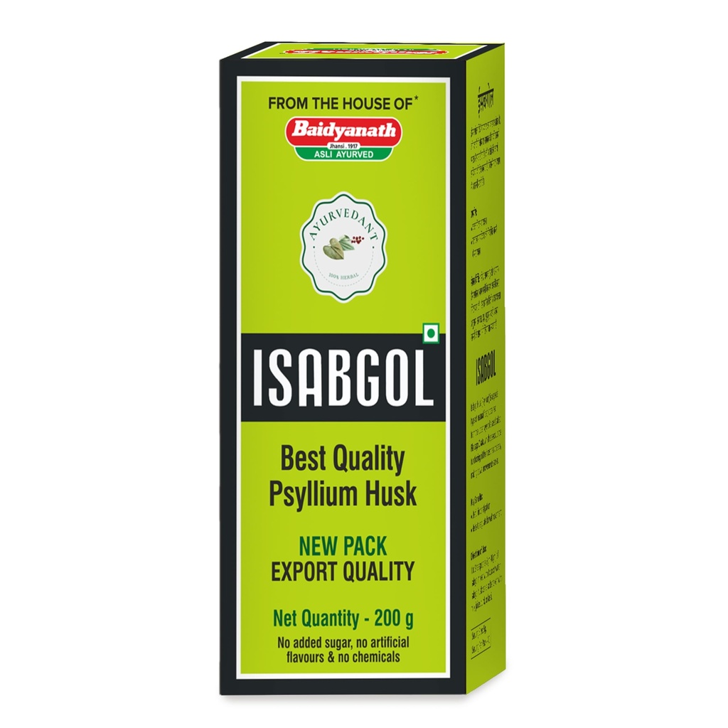 Baidyanath Ayurvedant Isabgol Psyllium Husk Powder, 200 g