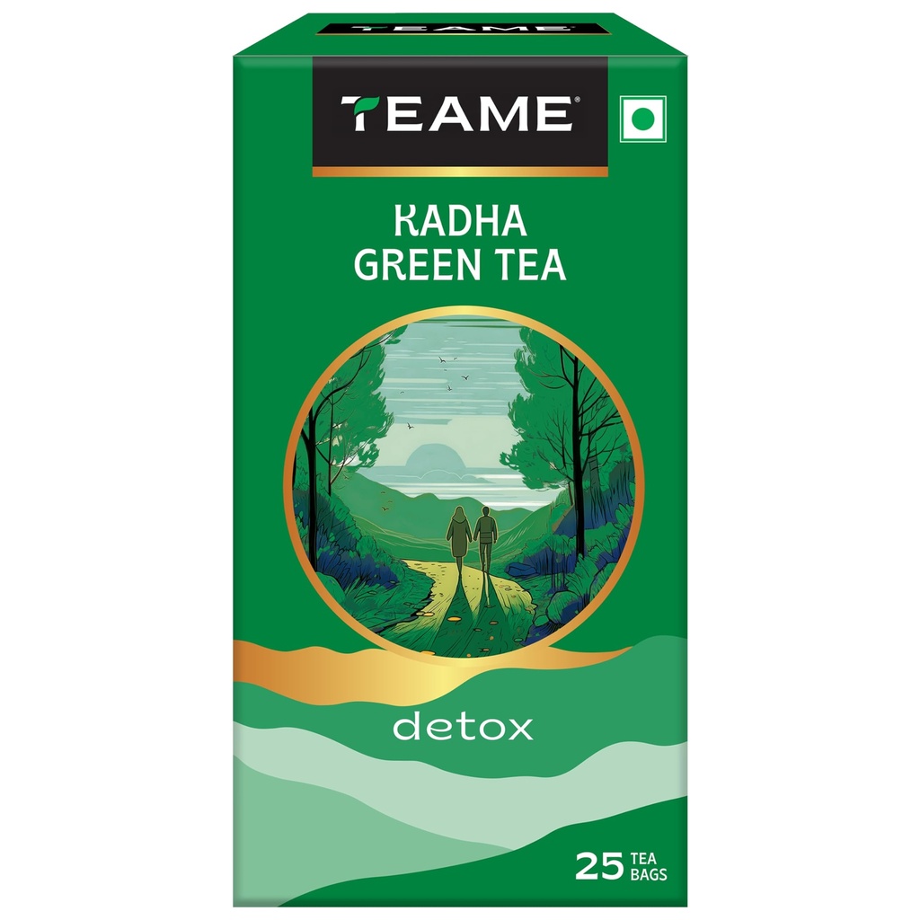 TE-A-ME Cleanse Kadha Green Tea Bags 25 Pcs | Green Tea - Cleanse Kadha| Green Tea Bags - Cleanse Kadha - 63 Gm