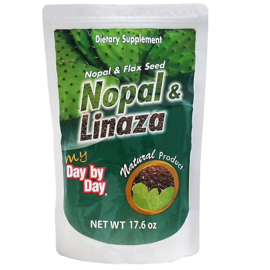 Mijn dag bij dag, Nopal en Vlaszaad, natuurlijke vezel, 17,6 Oz, zak