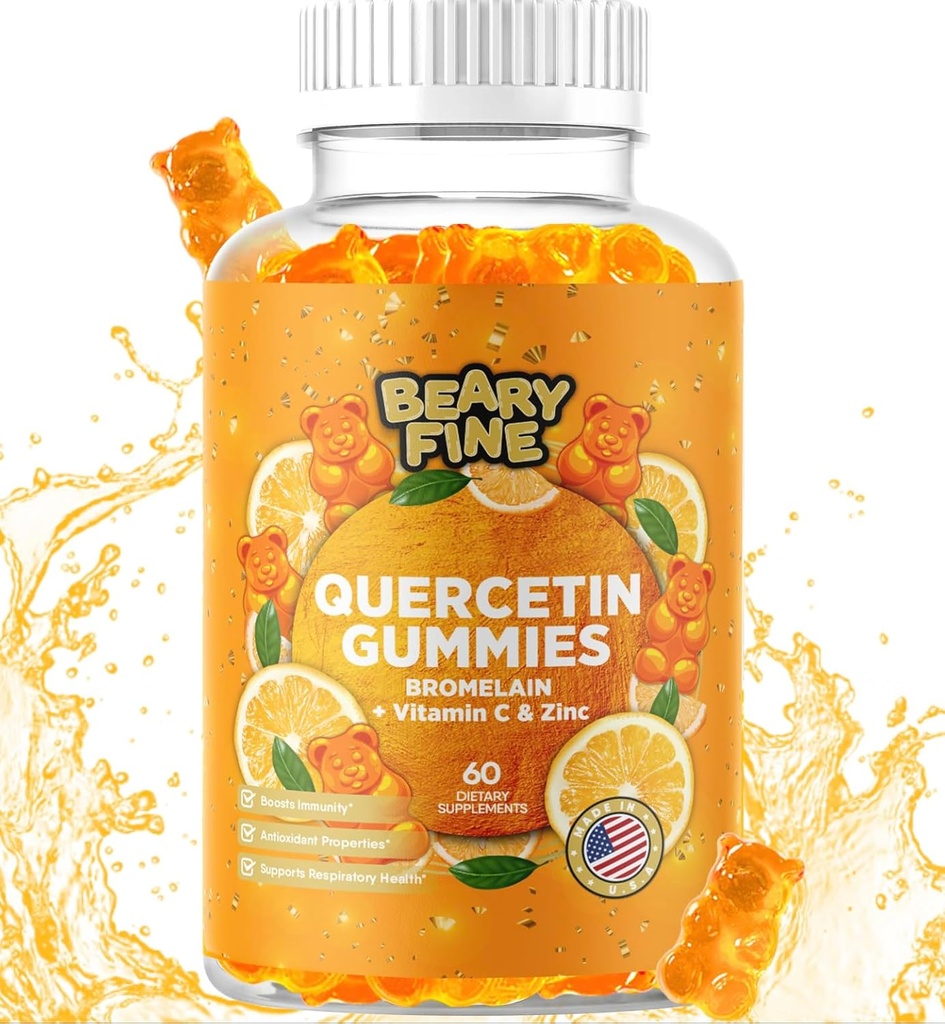 Quercetine met Bromelaine Gummies - Vitamine C + Zink & Vitamine D3 