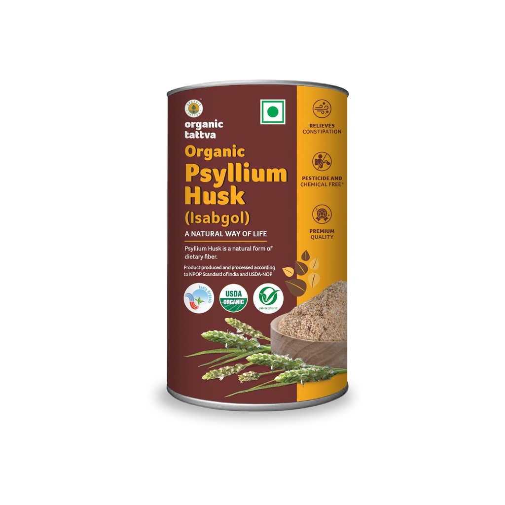 Organic Tattva Psyllium Whole Husk (Isabgol) 100 Gram