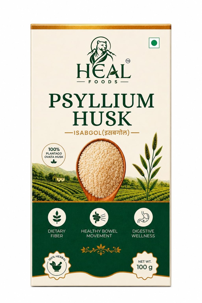 Isabgol (Psyllium Husk Powder) 100g | Natural Fibre Supplement for Gut Health & Digestion | Helps Relieve Constipation | Supports Regular Bowel Movement | Suitable for Daily Use