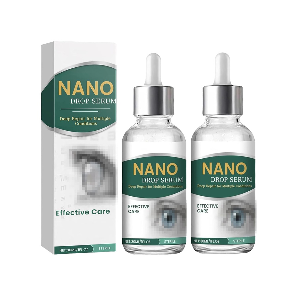 Eyes Optifusion Drops, Nano Drop Gentle Daily Solution，Contains lutein and vitamins. 2pcs