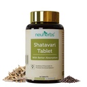 Neuherbs Shatavari 60 Tablets for Women | Supports Hormonal Balance, Lactation, Energy & Immunity | Ayurvedic Herbal Supplement for Women’s Wellness | No Added Preservatives