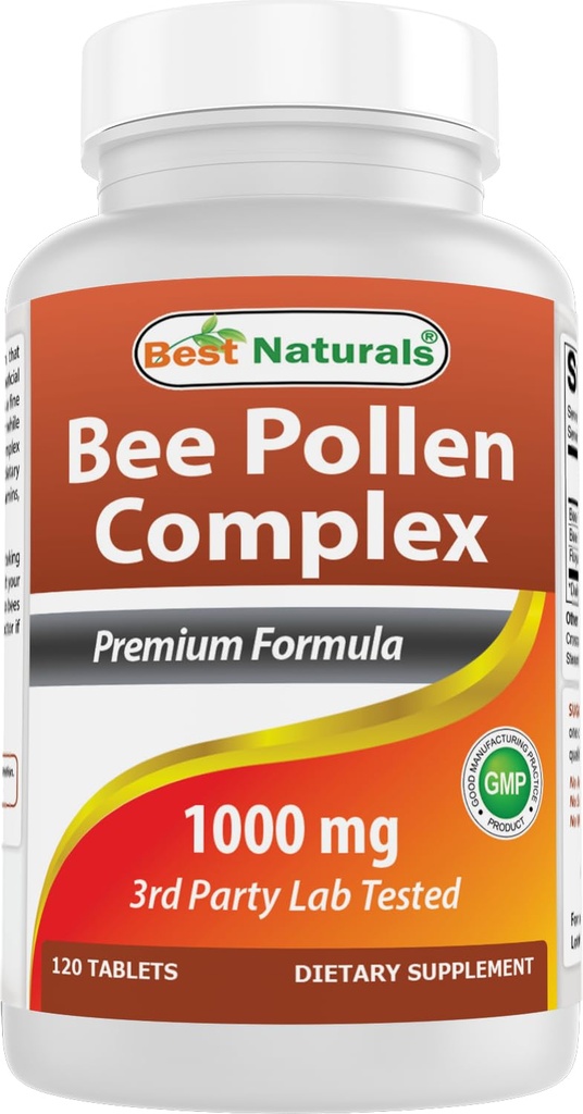 Best Naturals Bee Pollen Complex 1000 mg 120 tabletten