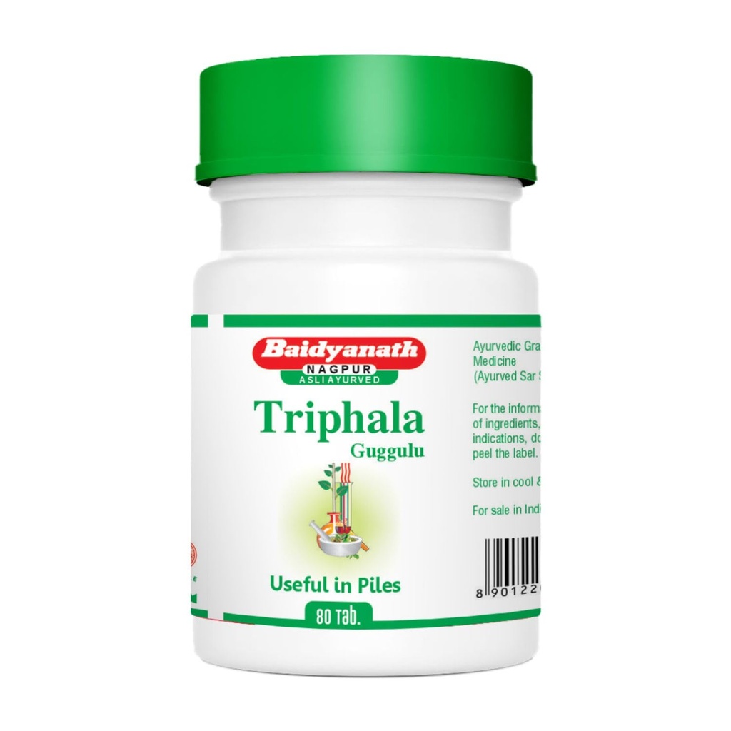 Baidyanath Asli Ayurved Triphala Guggulu Tablets 80 Nos Jar