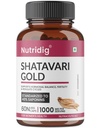 Shatavari Extract Capsules – High-Potency 40% Saponins | Supports Female Hormonal Balance, Energy & Wellness | Nutridig Herbal Supplement – 60 Capsules