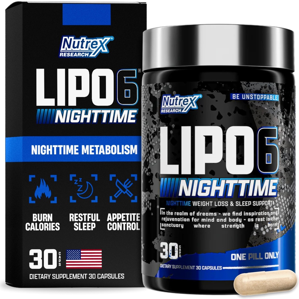 Nutrex Lipo 6 Nachtelijke vetbrander 