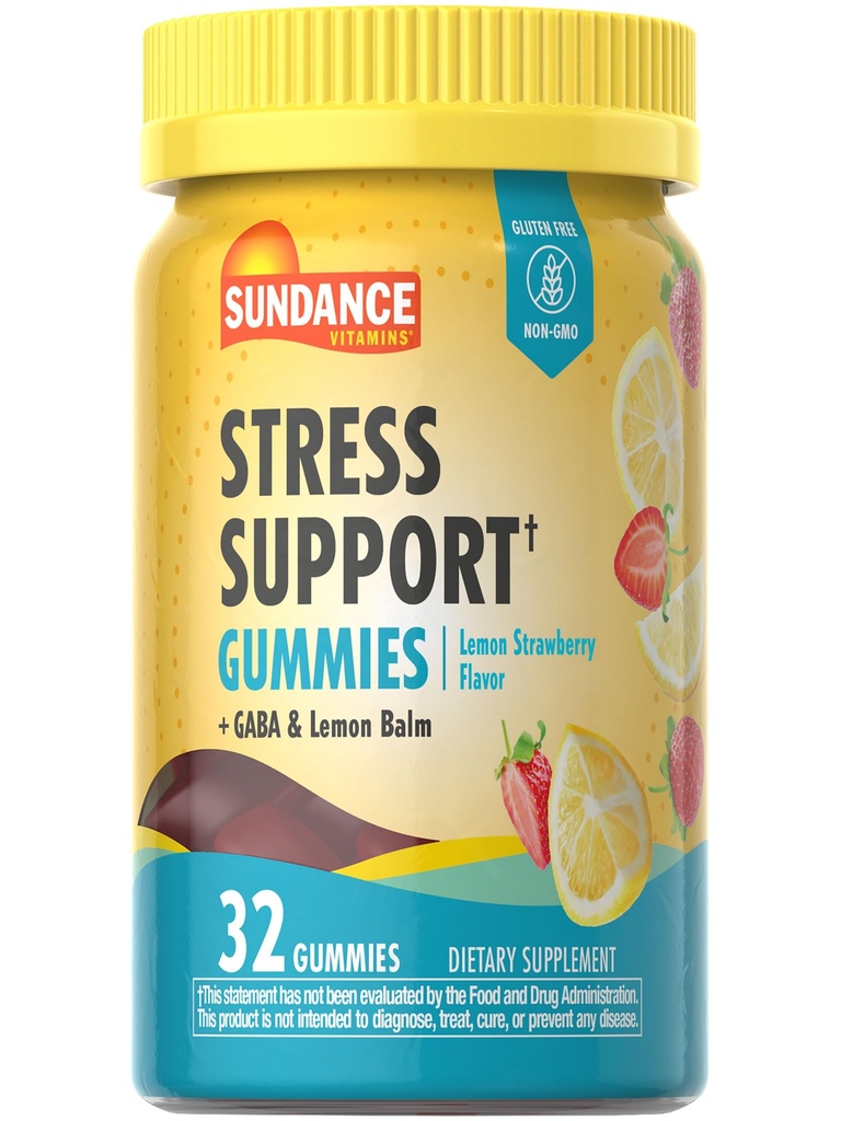 Sundance Stress Support Gummies 32 Tellen met GABA en citroenbalsem 