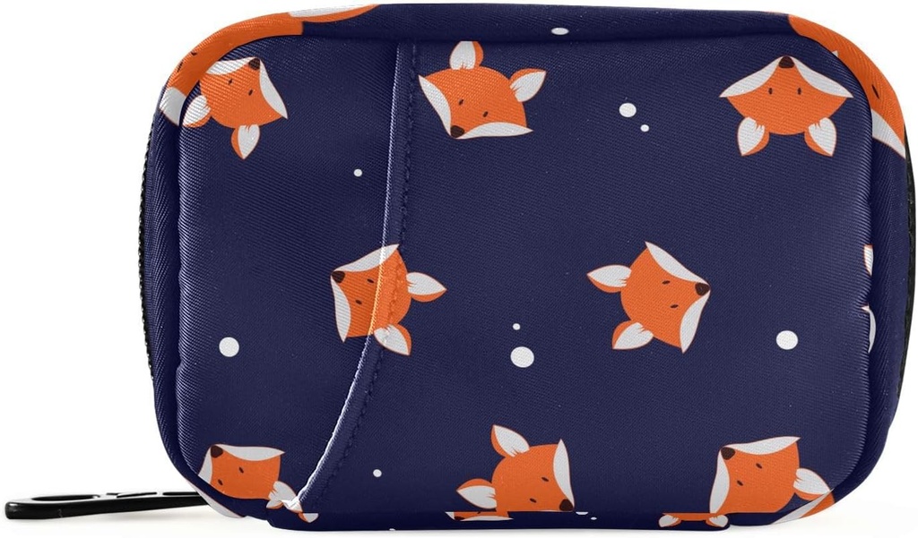 Pill Box Cute Fox 7 Dag pil geval reis pil Organisator tas met rits draagbare Wekelijkse Vitamine Medicine supplement houder Pouch Bag