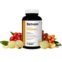 SATVAM Natural Vitamin C Tablets – 100% Organic, Plant Based, Antioxidant, Supports Immunity & Skin Health – 60 Tablets x 500mg, With Rose Hip, Sea Buckthorn, Acerola Berry, Amla – FSSAI Licensed