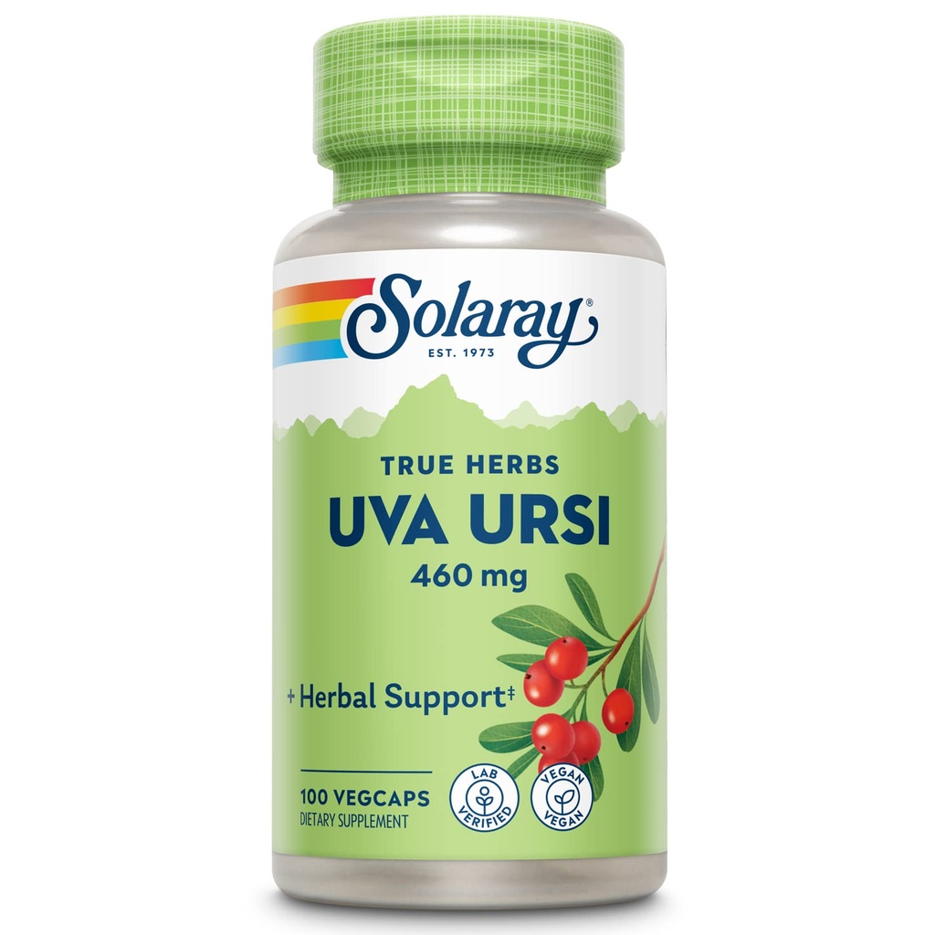 SOLARAY Uva Ursi Leaf 460 mg (env. 3 jours)
