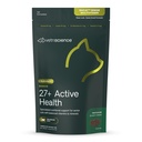 VetriScience Senior 27+ Santé active Chews, Nu Cat Multivitamine quotidienne pour chats seniors, vitamines équilibrées, minéraux et antioxydants, soutien au vieillissement et au mieux-être en santé, poisson, 30 comtes